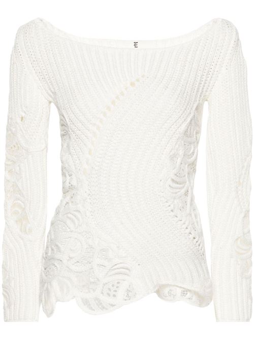 Maglione bianco da donna Ermanno Scervino | D445M324APMWN10602